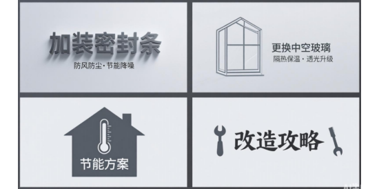 老舊門窗品牌改造方案：加裝密封條、更換中空玻璃的節(jié)能升級攻略